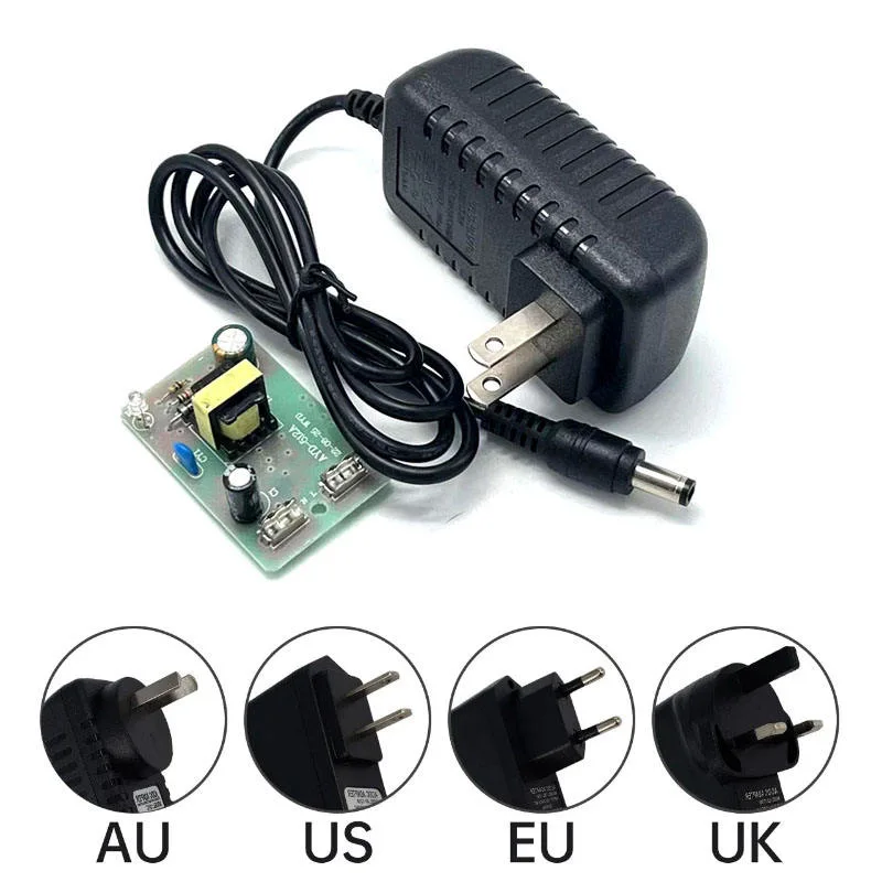 6V1a 6W Us/UK/Au/EU Plug AC DC Power Adapter for Economic LED Support Customized