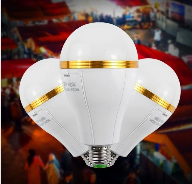 15W Intelligent E27 Rechargeable Emergency Bulb Light LED Emergency Bulb Light with Battery Built-in