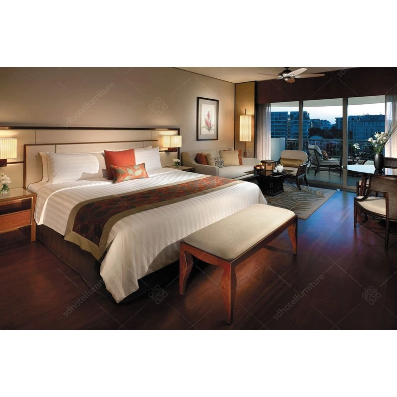 Plywood Veneer Luxury Hotel&#160; Contemporary Bedroom Sets