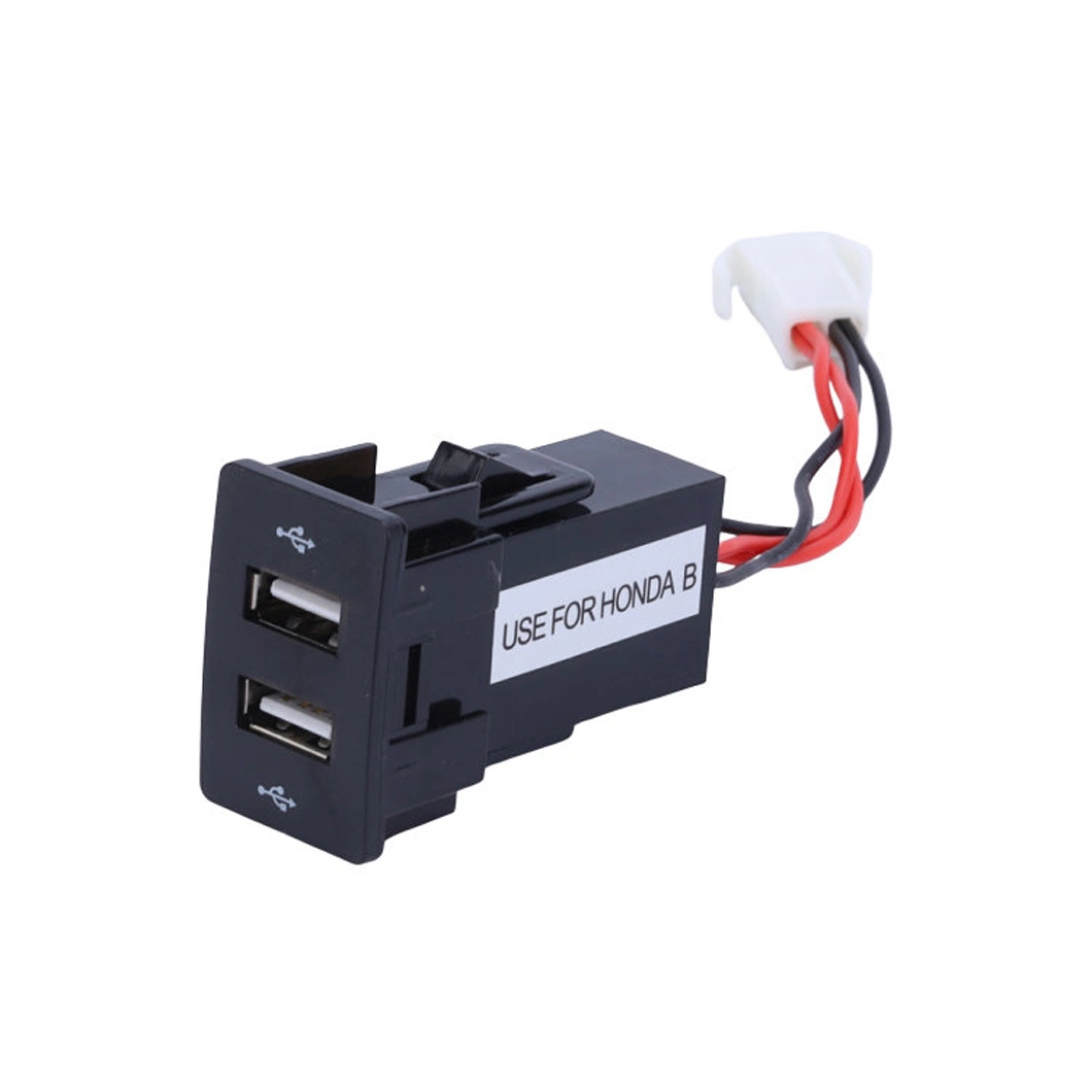 4.2A Dual USB Power Socket Auto Switch 2.1A+2.1A Car Charger for Honda