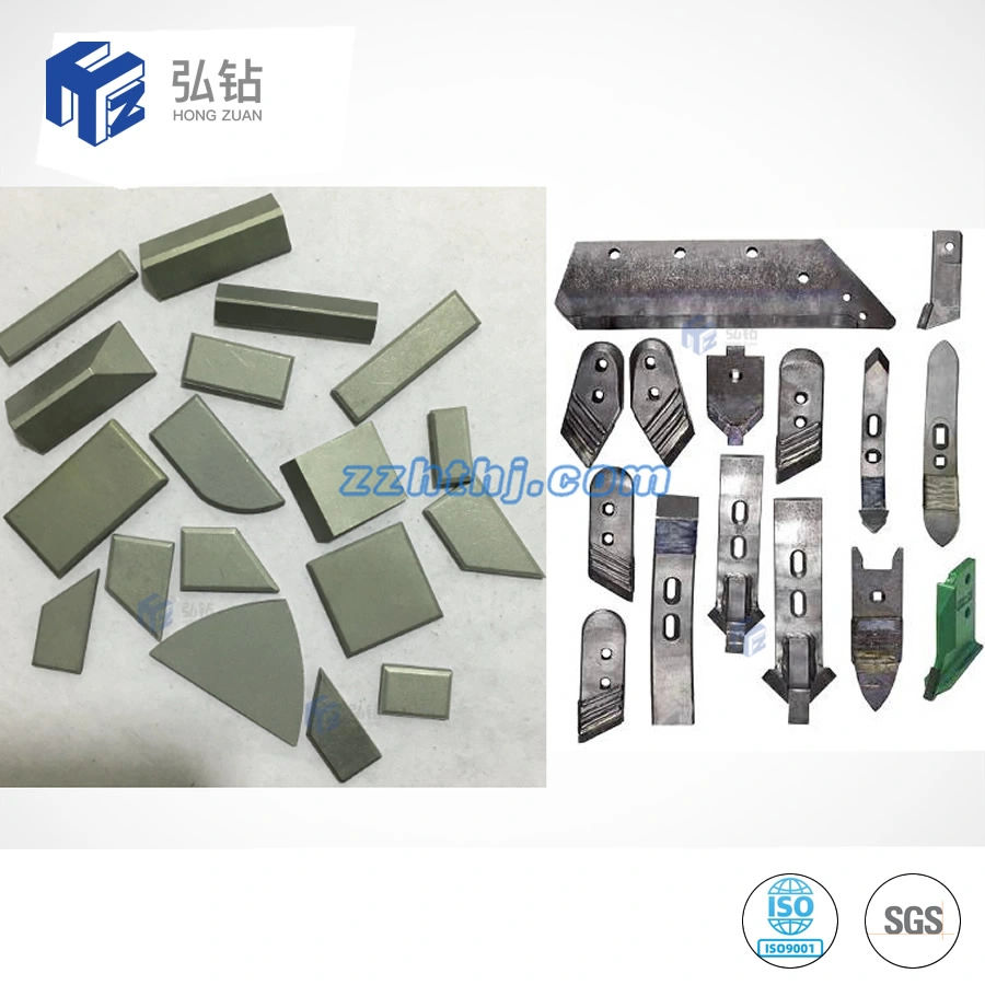 مثلثات Tungsten Carbide ألواح حلية السرير الشوك القطع الزراعية البلى