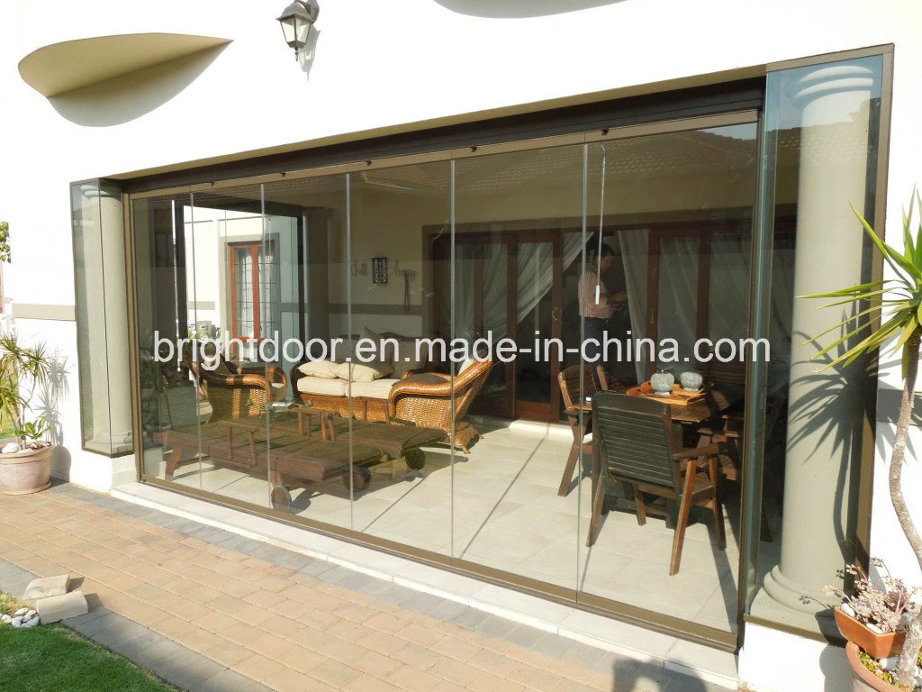 Aluminum Frameless Folding Door, Glass Door