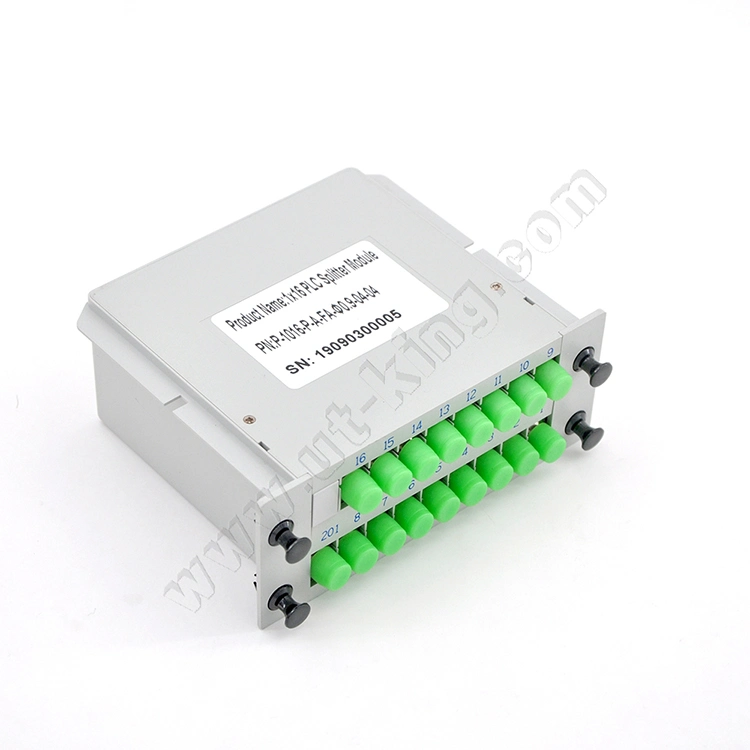 Singlemode Optical Splitter Small Box 1X16 FC APC Network Optical Pon Module Cassette