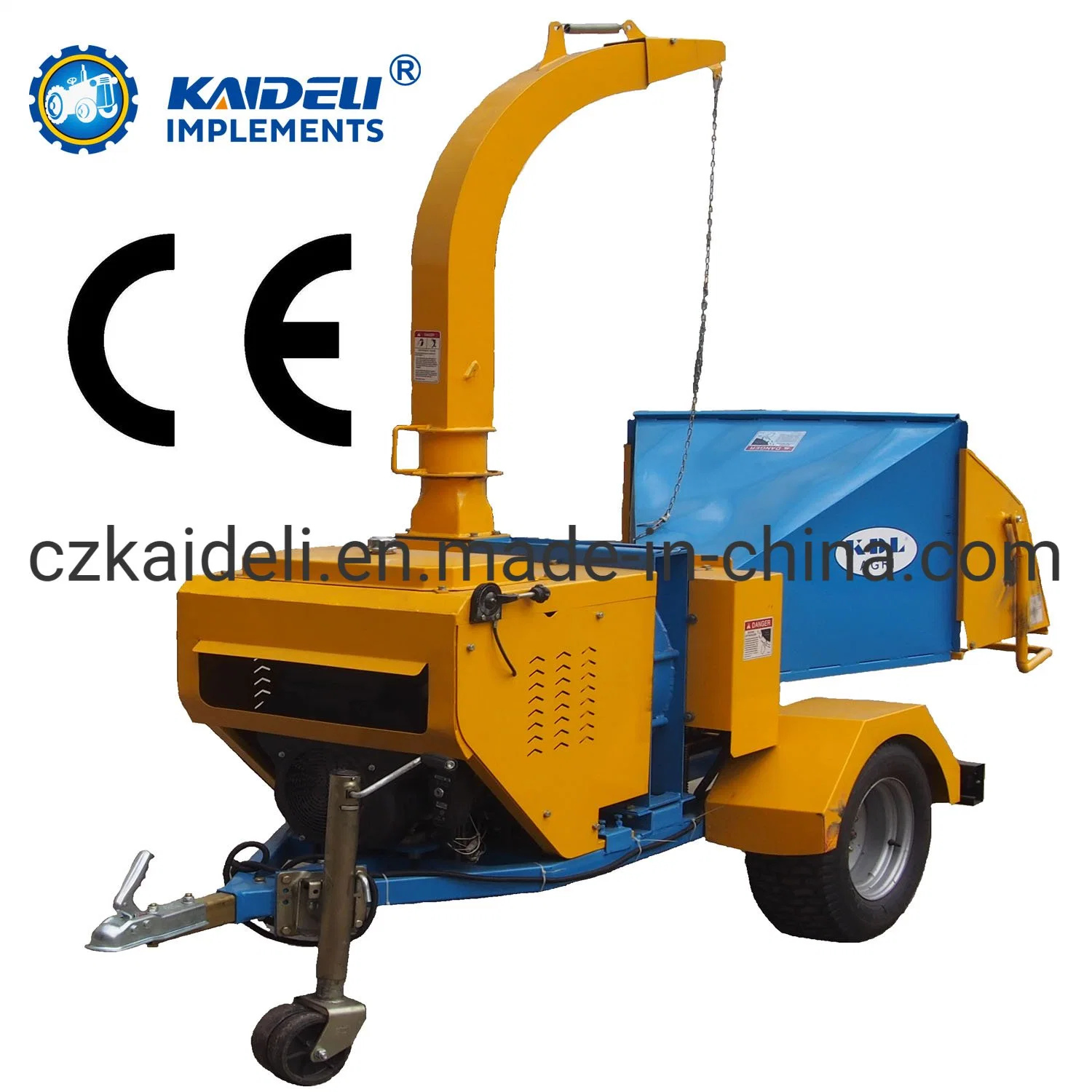 Wood Chipper with 22HP Electric Start Gasoline Engine (KDG5)