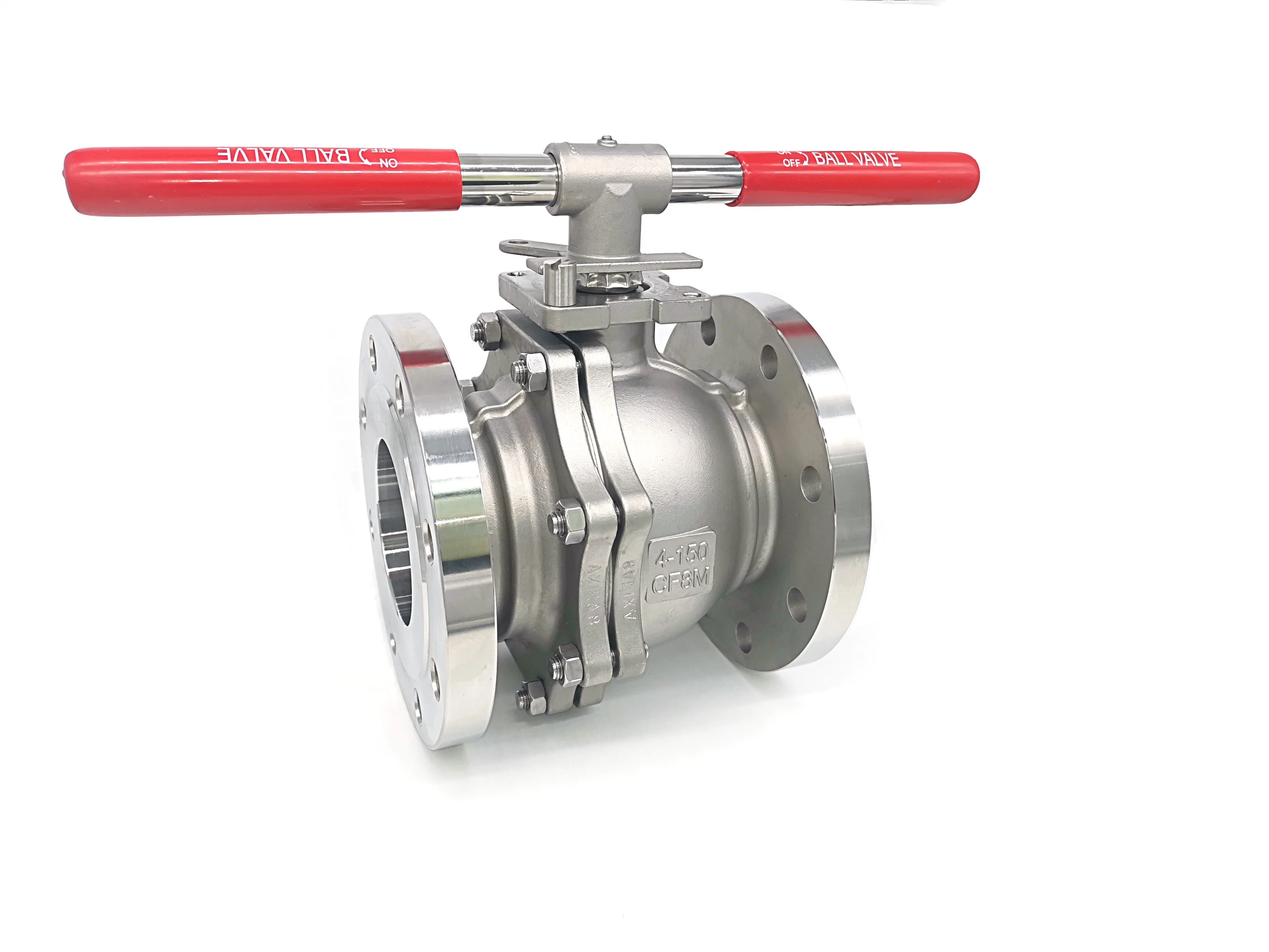 DIN Pn16/Pn40 10" API Wcb Cast Steel Flange End Gate Ball Valve Direct Mounting Pad 2PC Flanged Ball Valve