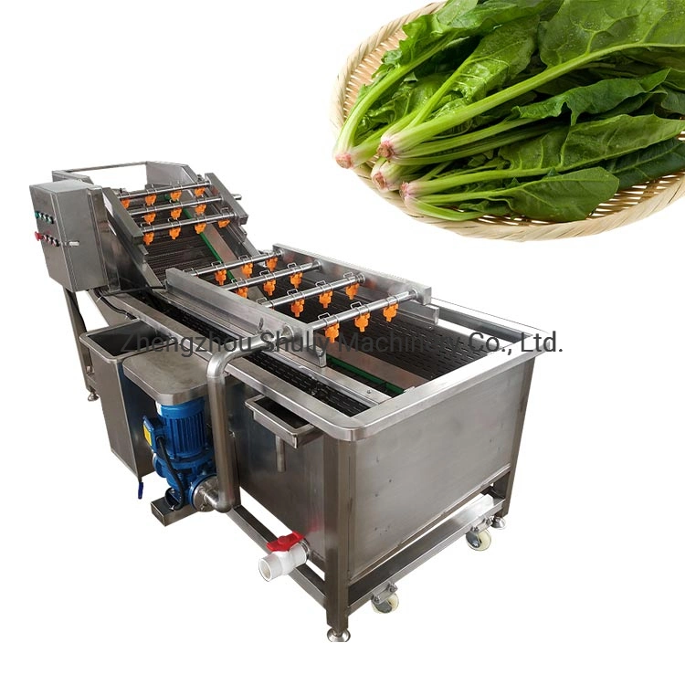 Industrial Air Bubble Ozone Kiwi Fruit Vegetable Washing Machine for Lettuce Celery