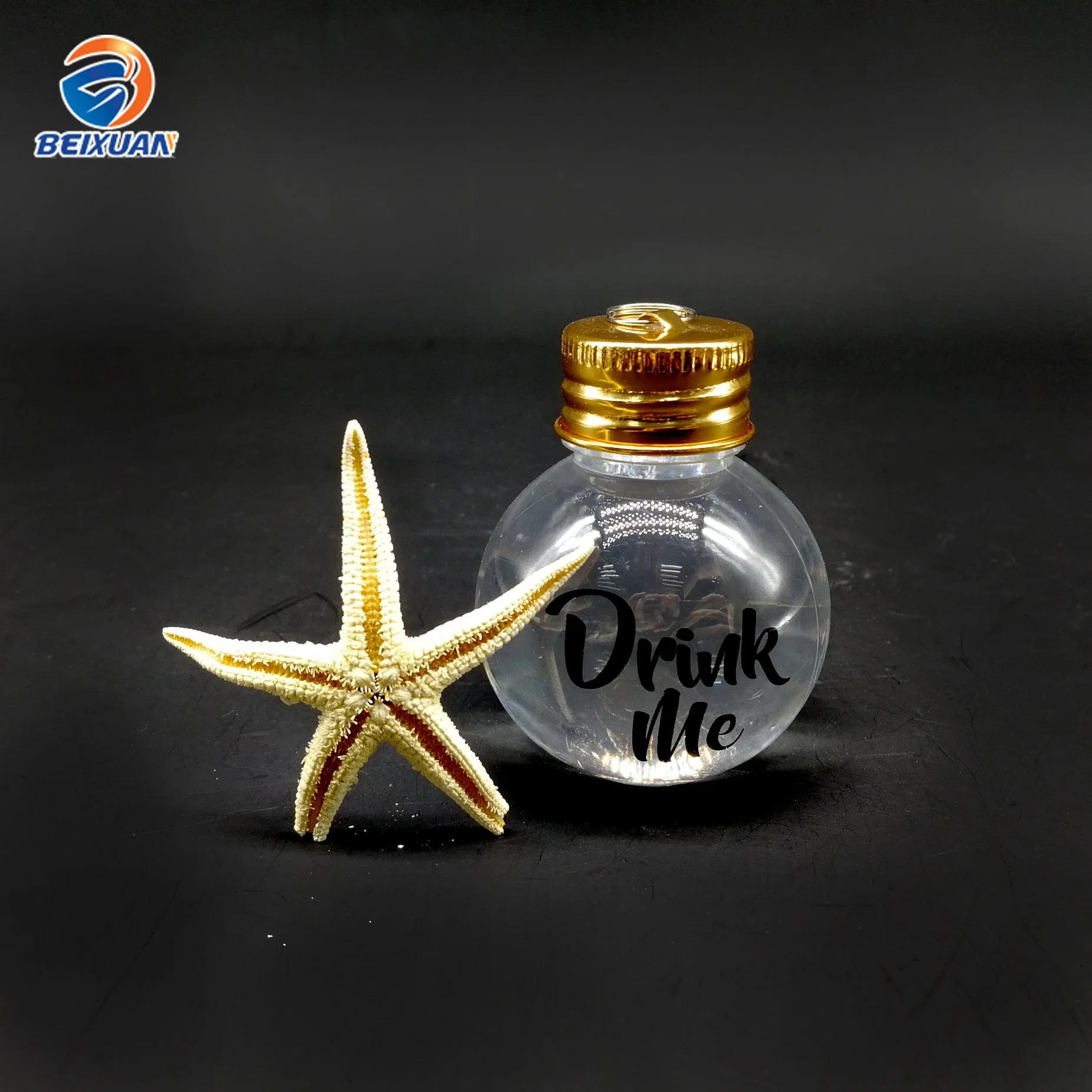 Wholesale/Supplier 50ml Colorful Plastic Ball Shape Bottle with Aluminum Cap for Decorate Wedding Candy