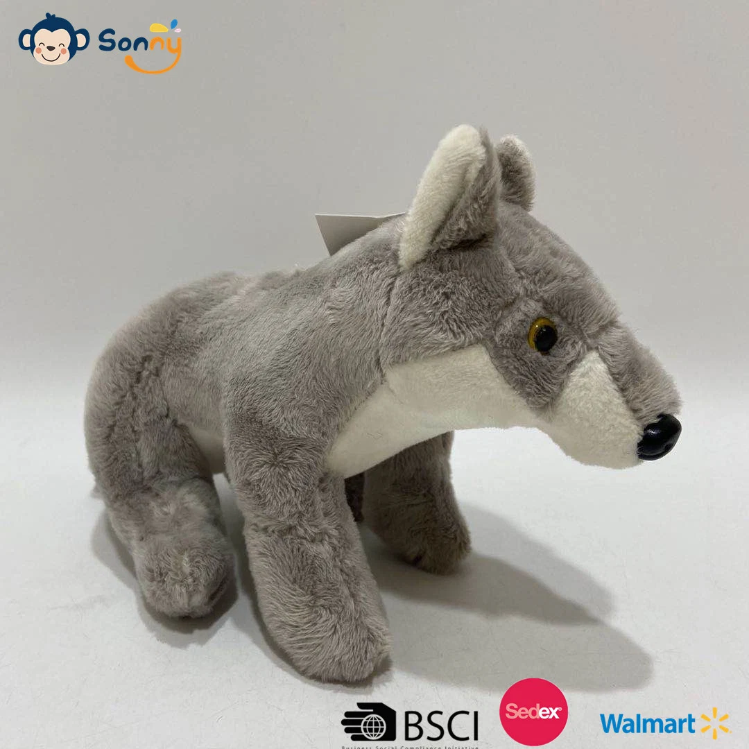 20 Cm Hot-Selling Adorable Animal Wolf Plush Toy Best Choice for Kids Education & Home Decoration