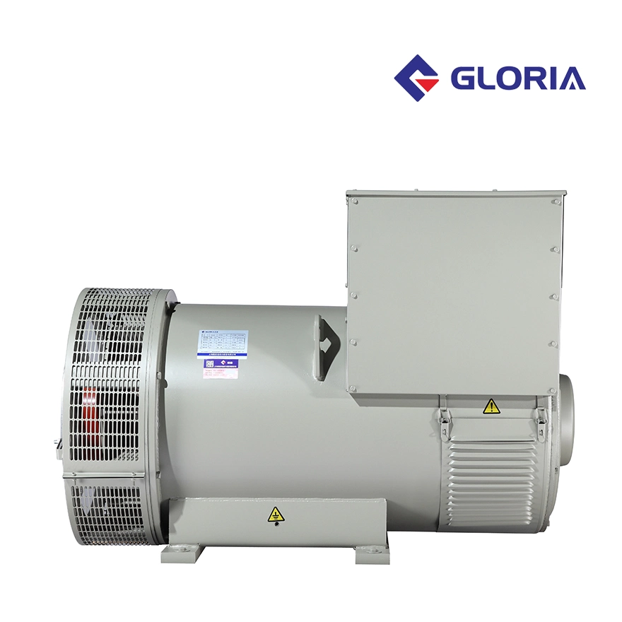 Gloria Gr355c 525kVA 420kw 1800rpm 60Hz 415V Three Phase Double Bearing Insulation IP22 Medium Speed High Voltage Brushless Electric Generator Alternator