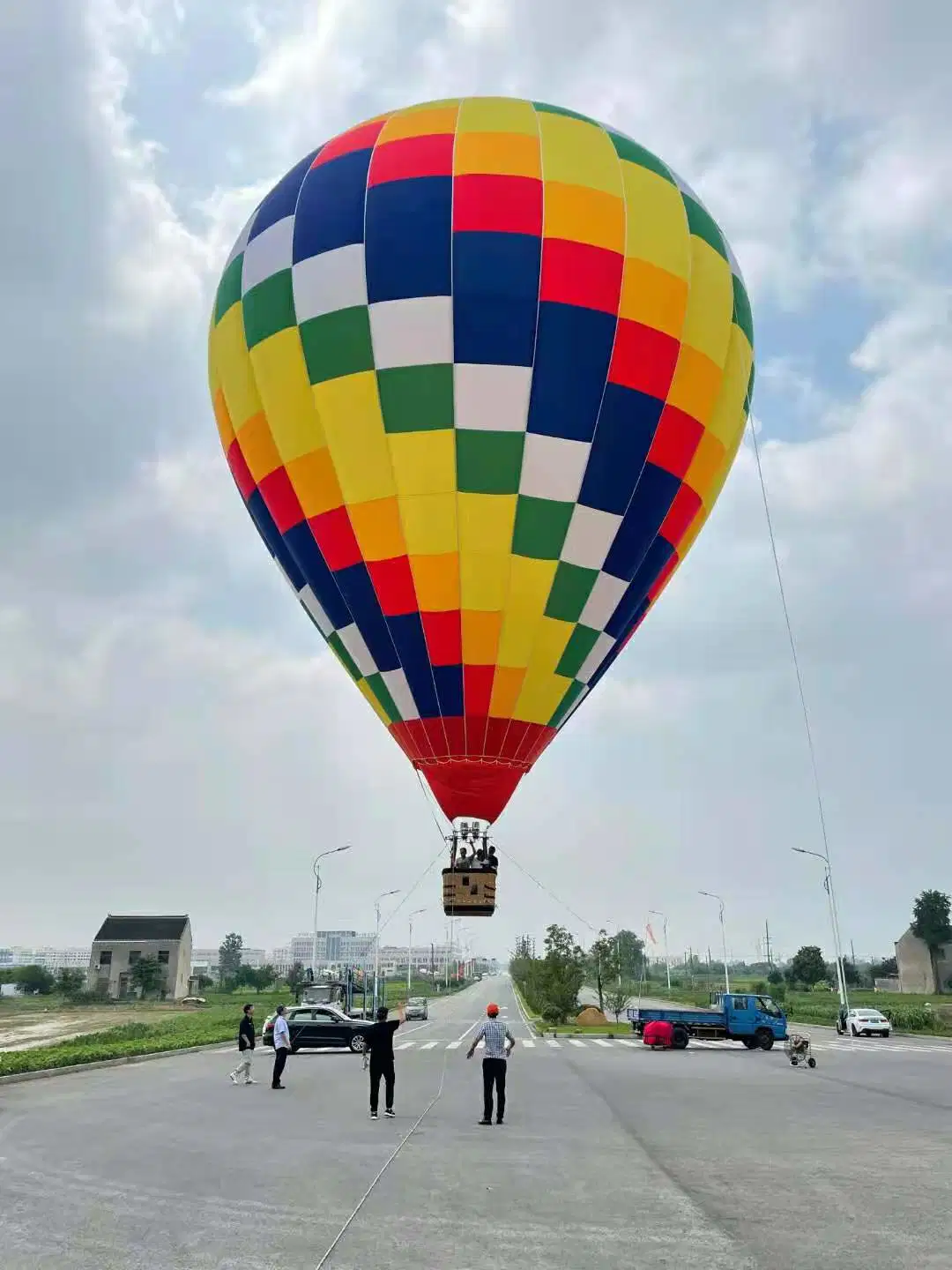 [F22t] Tourismus und Unterhaltung Werbung bemannte Tethered Heißluftballon