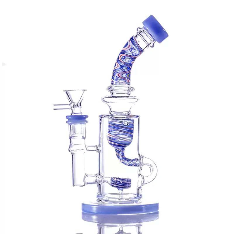 Conjunto de fumo Art Glass Tipe águas de vidro DAB plataformas Tubo