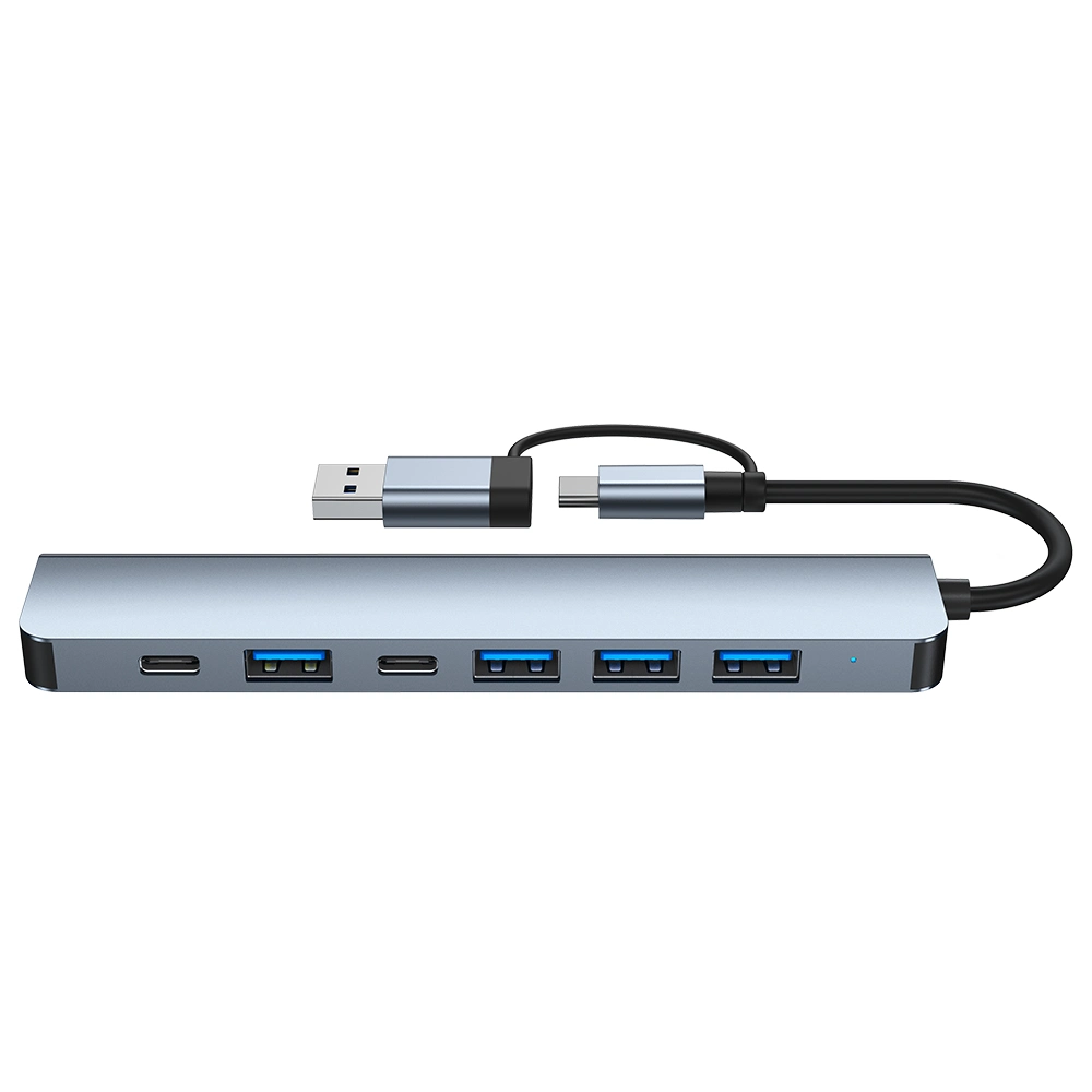 Computer with Multiple Concentrator USB Ports Portable Docking Station