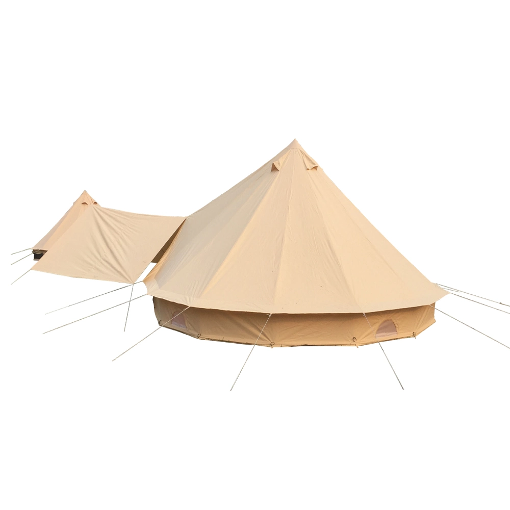 Freestanding 100% Waterproof Canvas Double Poles Shelter Canopy