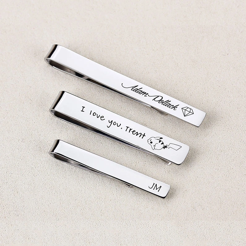 Custom Tie Clip Groomsmen Gift Men Wedding Fashion Garment Accessories