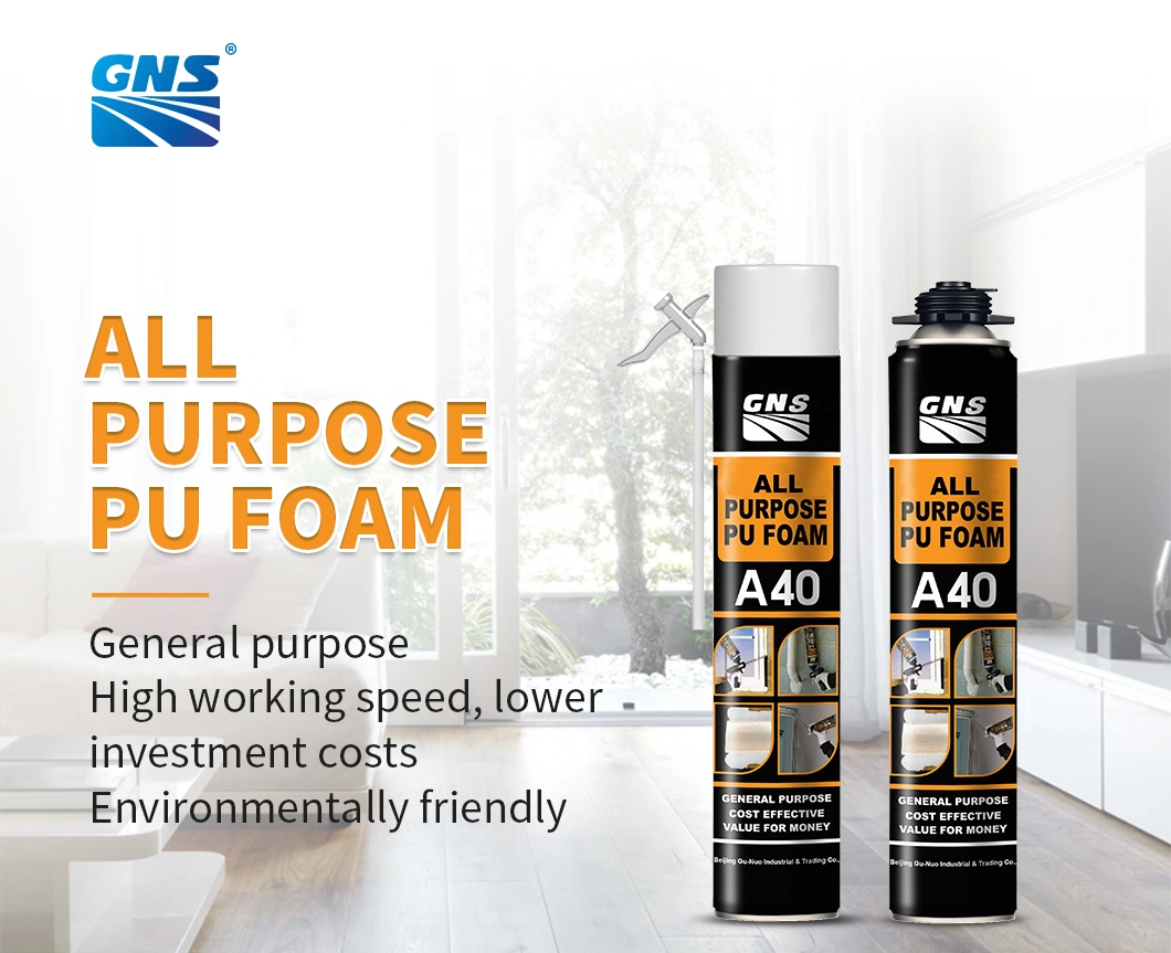 Building Material PU Spray Foam Expandable Foam Good Adhesive for Doors and Windows