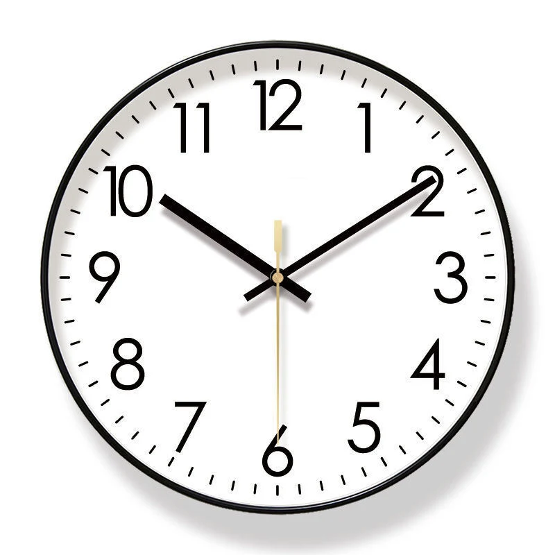 12-Zoll OEM/ODM Custom Modern Wall Clock mit Print Clock Dial Einfache Wohnzimmer Schlafzimmer Wanduhr