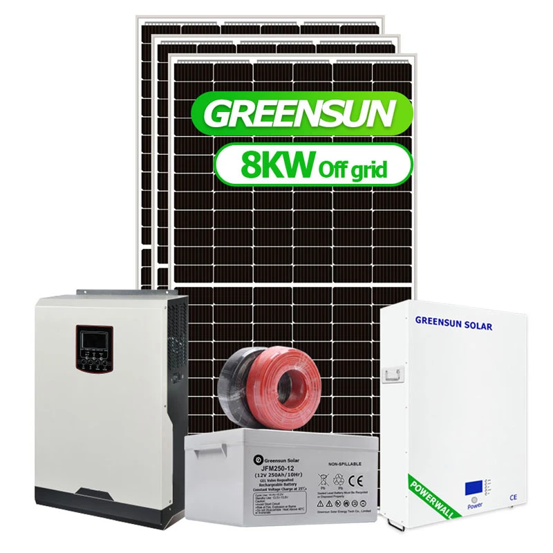 Greensun Complete Full Se 8kw 8kVA 9kw 9kVA Home Solar System for Project