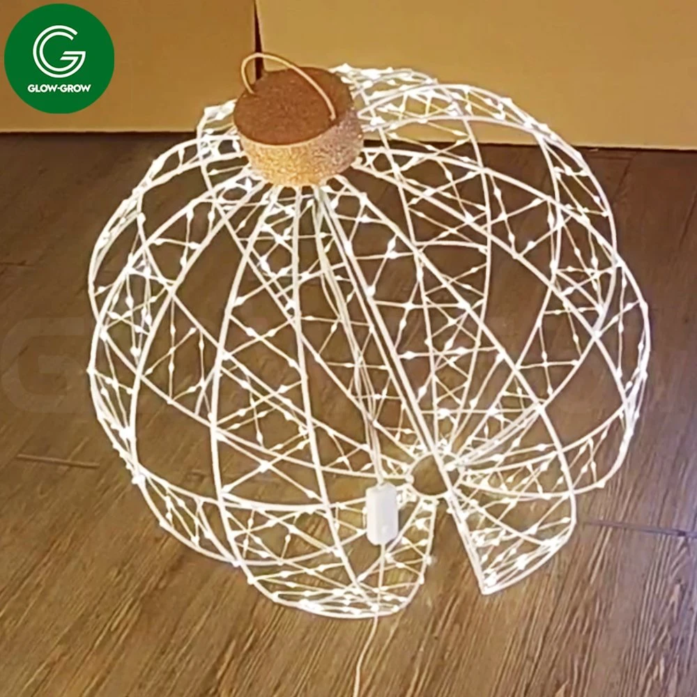 3D LED bicolor adorno de Navidad bola de luz con Muti efecto para el evento de vacaciones al aire libre Embellecedor de Navidad decoración de bodas panorama comercial