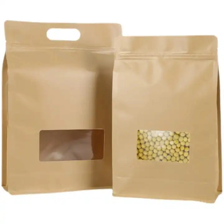 Wholesale/Supplier Multi-Size Packing Bag Tea Bags Packing Custom Nuts Ziplock Frosted Clear Window Food Paper Packing Bag