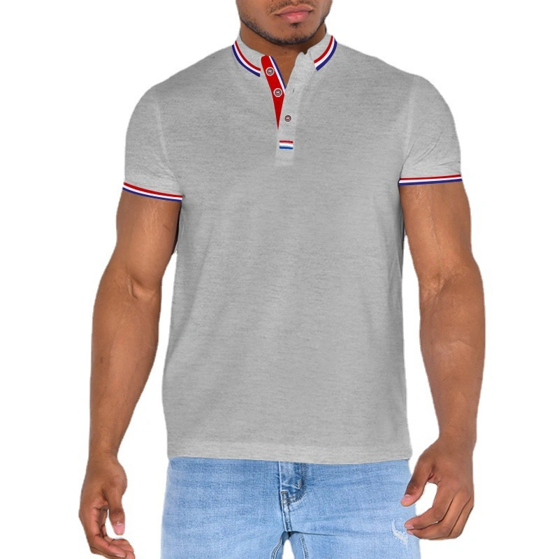 Chemise polo d'affaires populaire en coton personnalisée bon marché pour hommes.