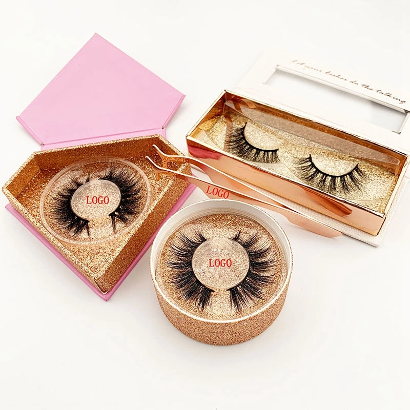 Wholesale/Supplier 3D Mink Eyelashes with Customized Diamond Packaging Box Lash Curlers