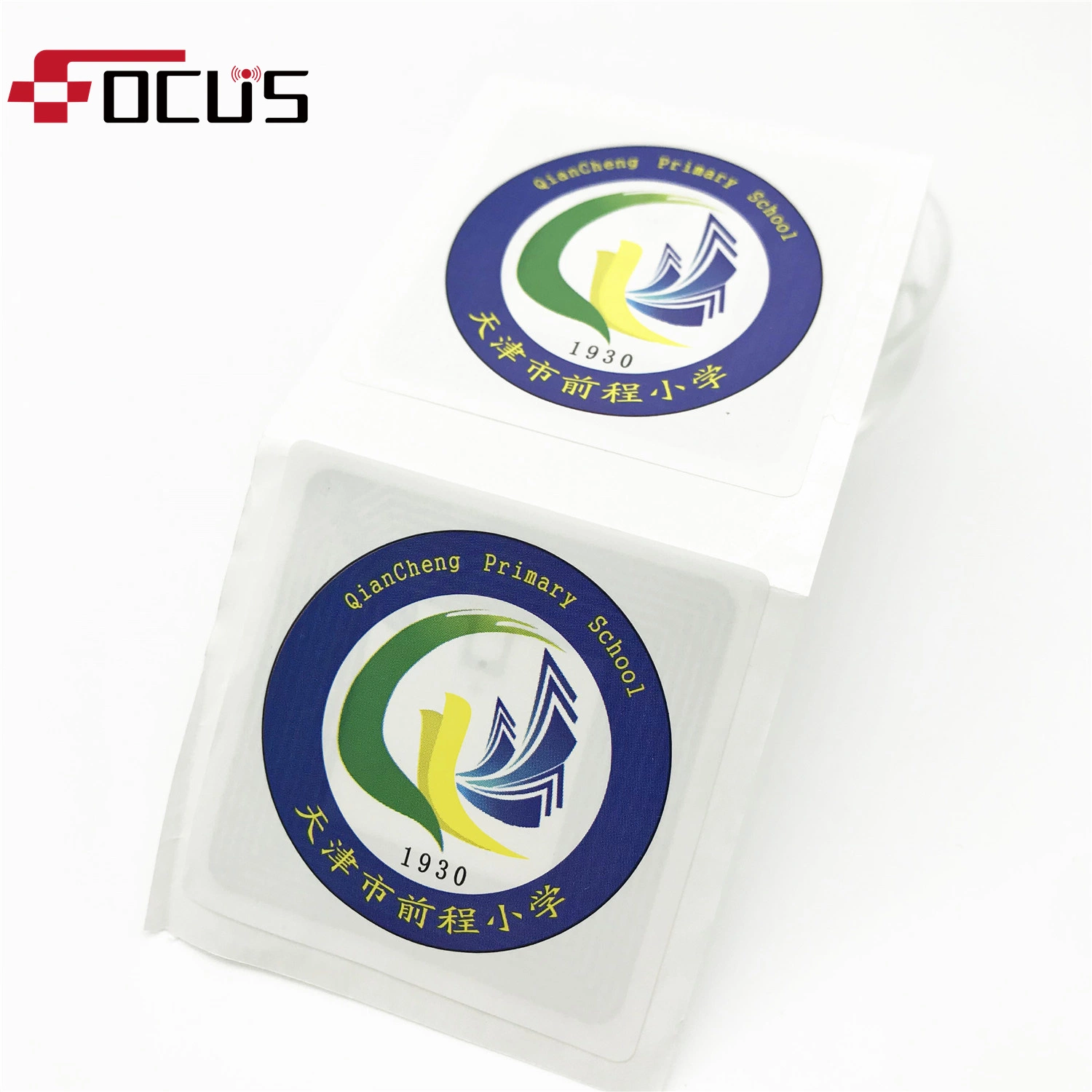 Custom Passive Paper Sticker Printable RFID Tag UHF/Hf for Book Asset Tracking