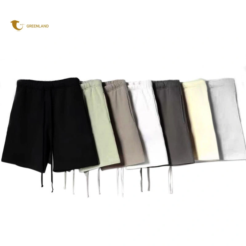 Wholesale Custom Logo High Quality Plain Terry Cotton Sweatshorts Men Women Shorts