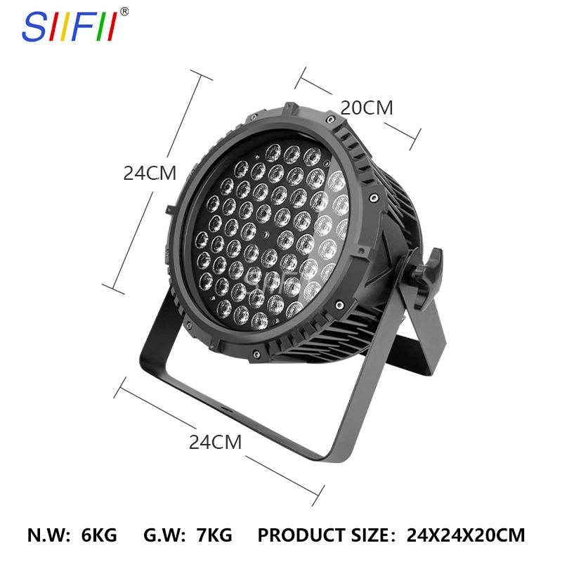 جهاز إضاءة المرحلة 54PCS RGBW ضوء بيان LED 54×3w لـ LED بار احترافي