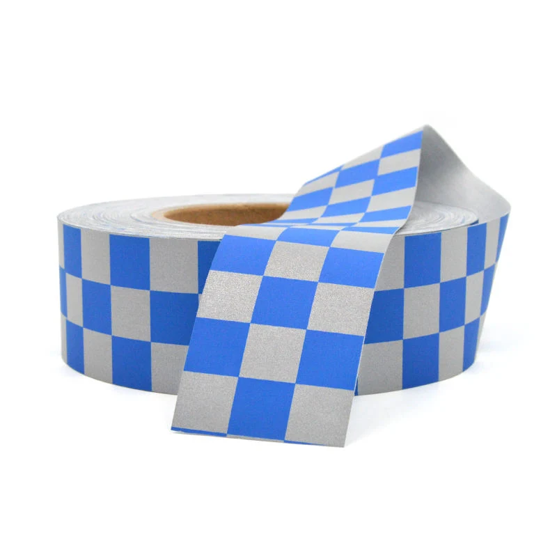 Special Custom Logo Printed Reflective Check Tape for Garment