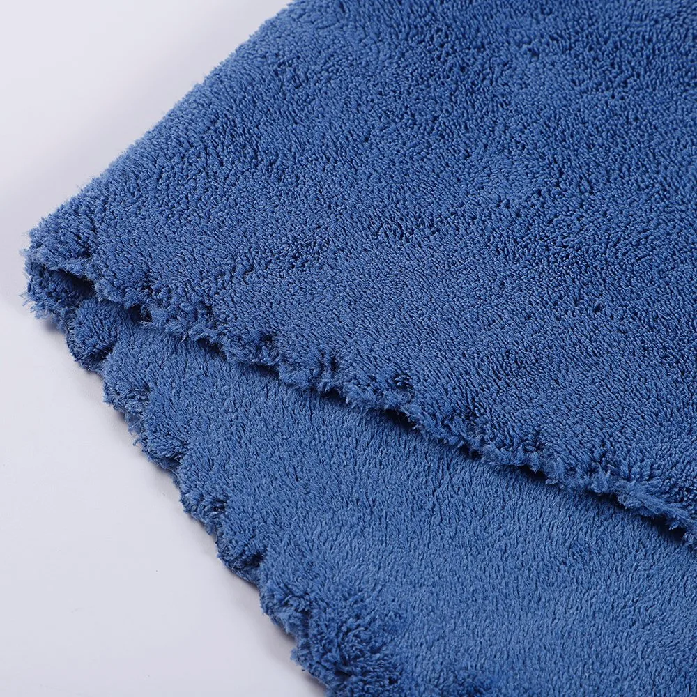 500GSM 16&amp;rdquor; X16&amp;rdquor; 70 % polyester / 30 % polyamide maquillage sud-coréen extrêmement peluche, serviette en microfibre de haute qualité