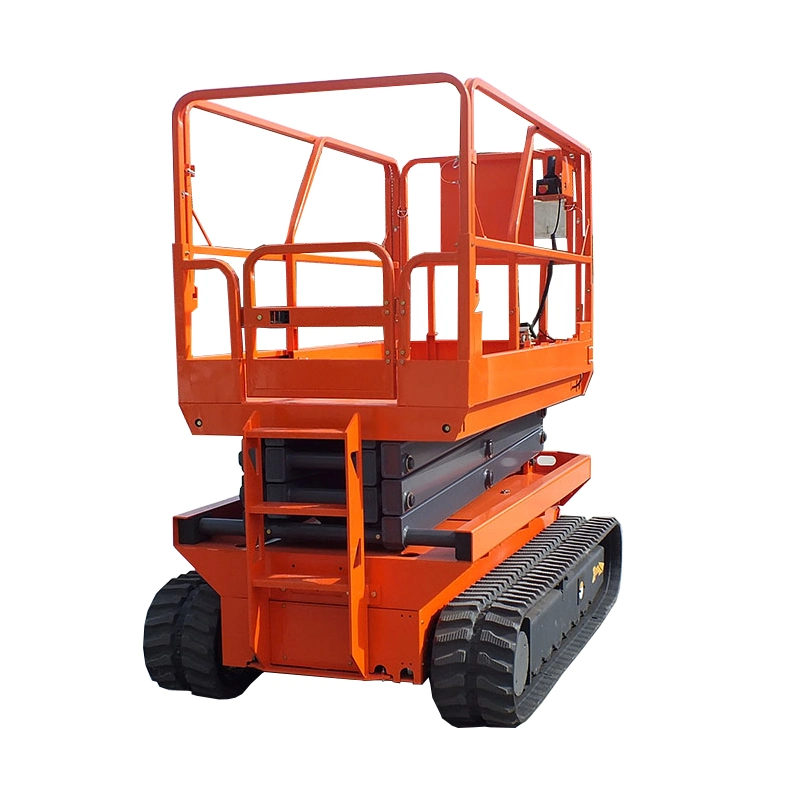 8m Gas Power Hydraulic Self Propelled Rough Terrain Scissor Lift