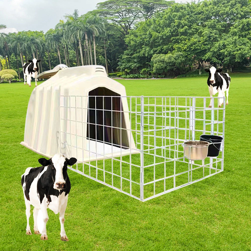 Hutch Cage Durable New Born Care Calf Calve Lamb House for Dairy House/Farm/Shed Independent Feed