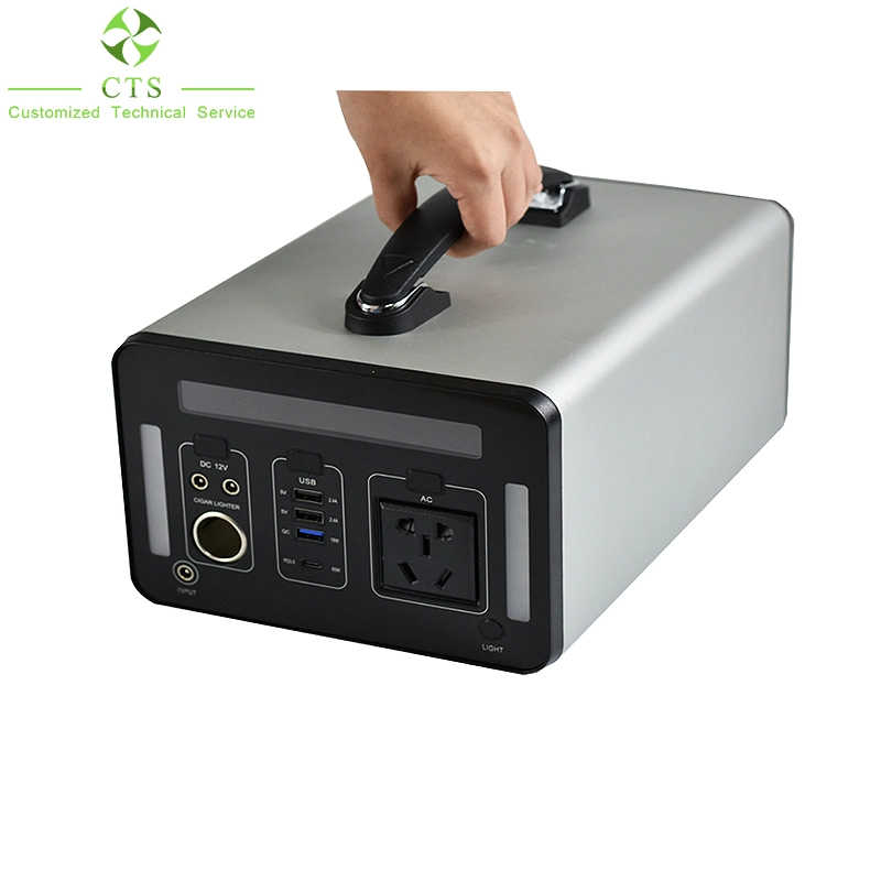 Batería DC de la estación de alimentación portátil 1000W 110V 220V LiFePO4 AC USB para Home Camping coches Jump