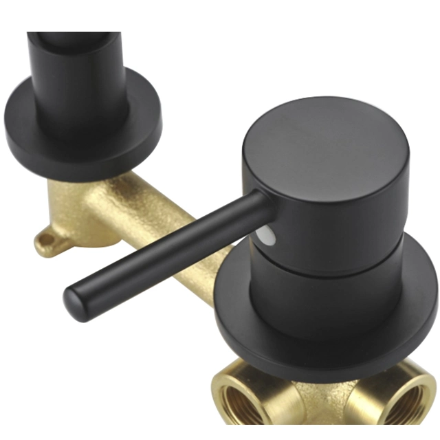 Innada contemporânea punho único Matt Black Brass Basin / lavatório /Sink/shower/bath Waterfall faucet banheiro