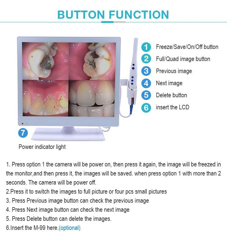 Моя-M067-1 стоматологического оборудования внутри полости рта медицинские камеры беспроводной перорального камеры стоматологической