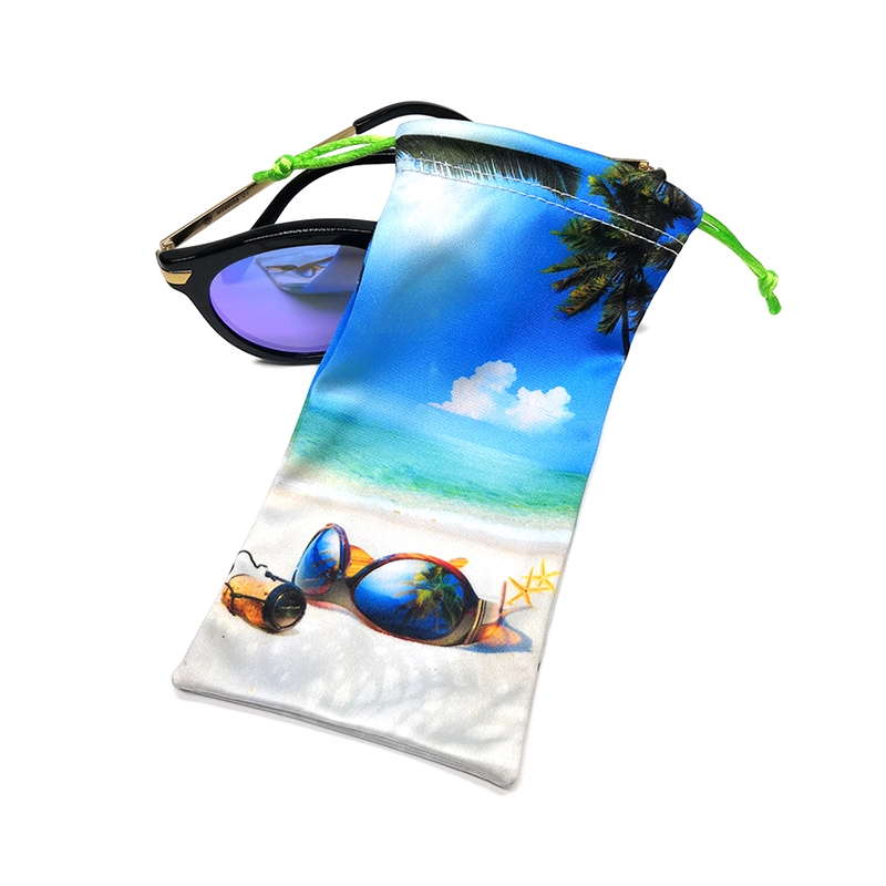 Custom Logo Printed Microfiber Eyeglasses Sunglasses Pouch Eyeglasses Bag