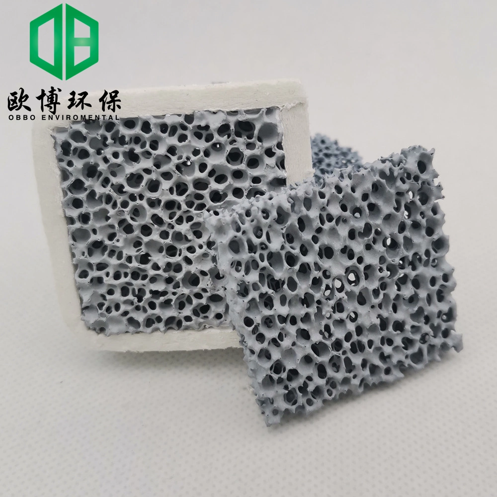 Alta resistência de carboneto de silício de cerâmica do filtro de espuma para a Fundição de metais filtração