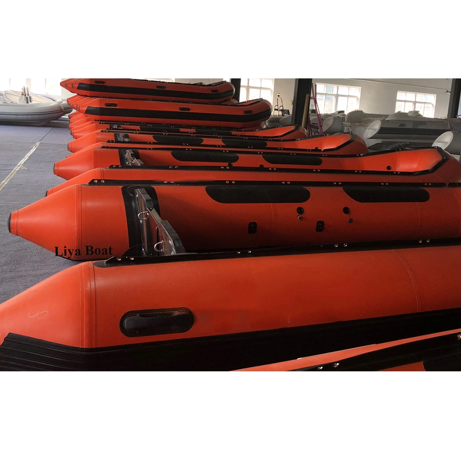 Liya 4.7m-6.5m Inflatable Rubber Boat Folding Hypalon Rescue Boats for Sale