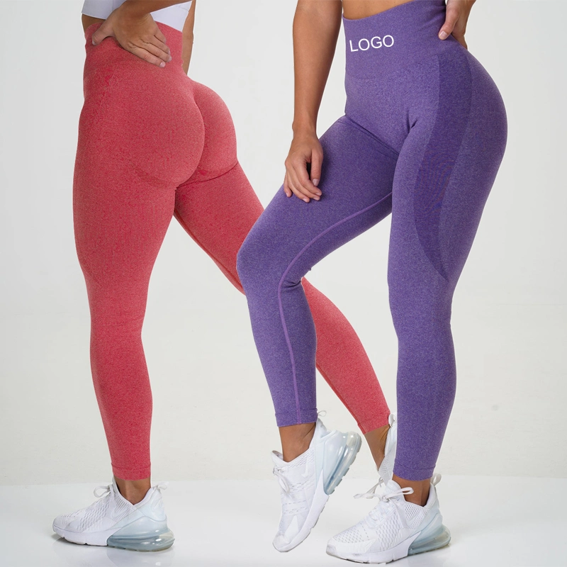 Tummy Compression Sports Pants High Waist Sweat Wicking Yoga Leggings Butt Lifting Soft Workout Tights