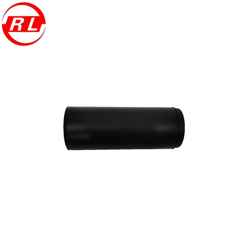 Black Painted Twin Wall Straight Pipe with Insulation