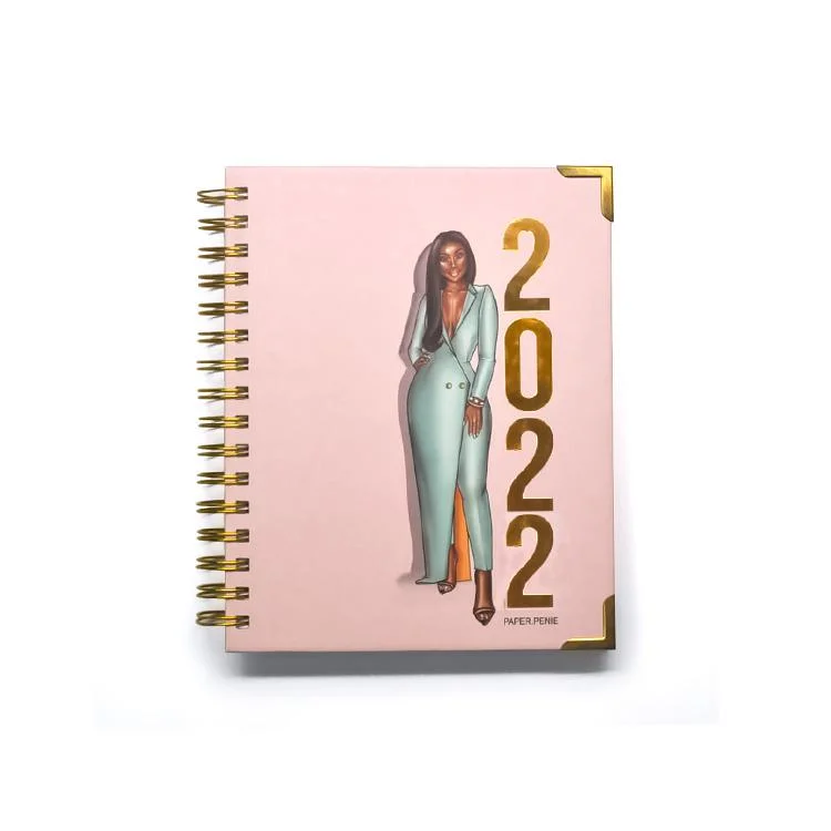 Personnaliser votre journal Design Planner portable laitiers Manifestations d'impression Journal Planner pour les femmes noires