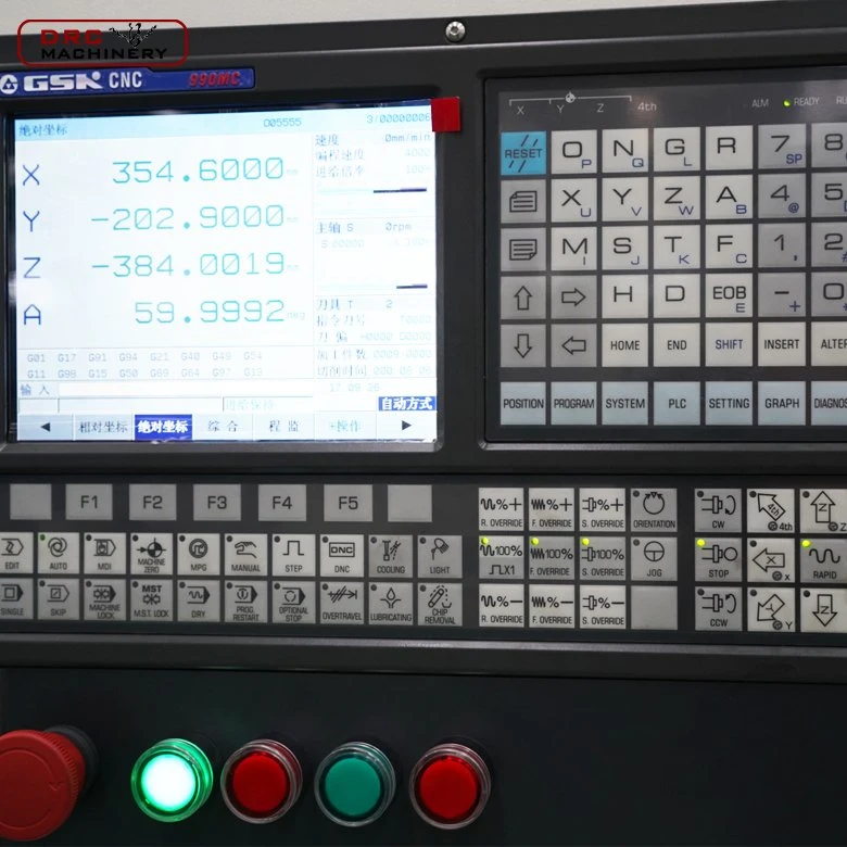 Centro de Usinagem Vertical Pequeno de 5 Eixos Vmc650 Máquina de Fresagem de Metal Mini CNC