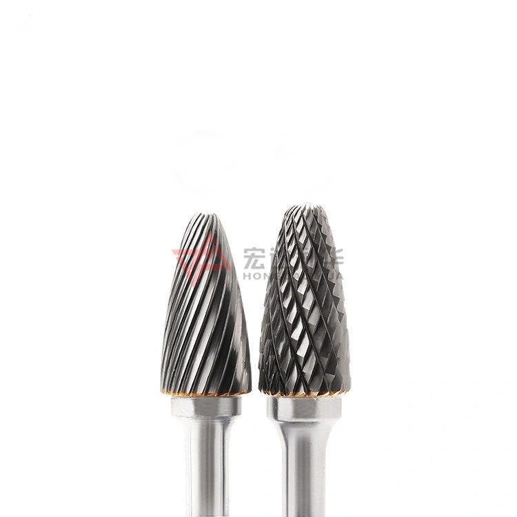 Series Sh Flame Shape Carbide Burs with Double Cutter