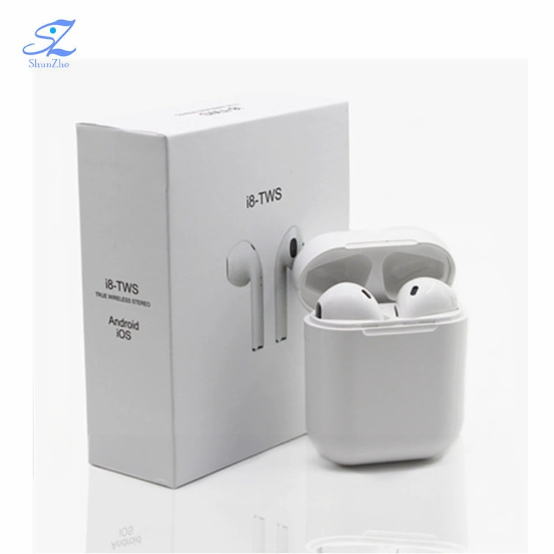 I8 écouteurs sans fil Bluetooth Casque stéréo sans fil dans l'oreille de sport avec micro des écouteurs unique I7 I7s pour l'iPhone X 8 7 Plus Téléphone Samsung