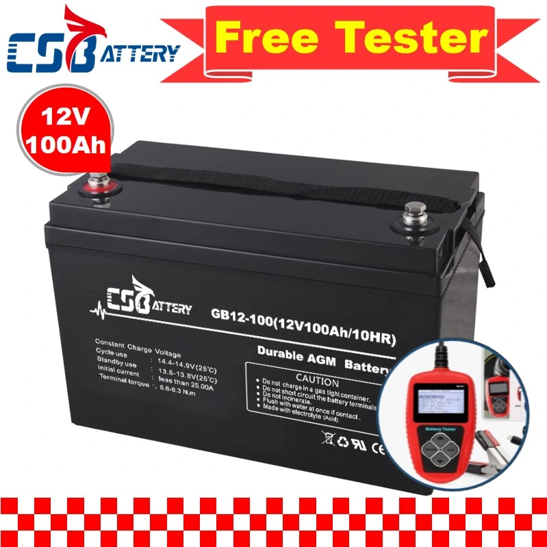 Için CSBattery 12V120ah Bateria Serbest Bakım Kurşun Asit AGM Akü UPS/Elektronik/Güneş - Güç - Sistem/Ada