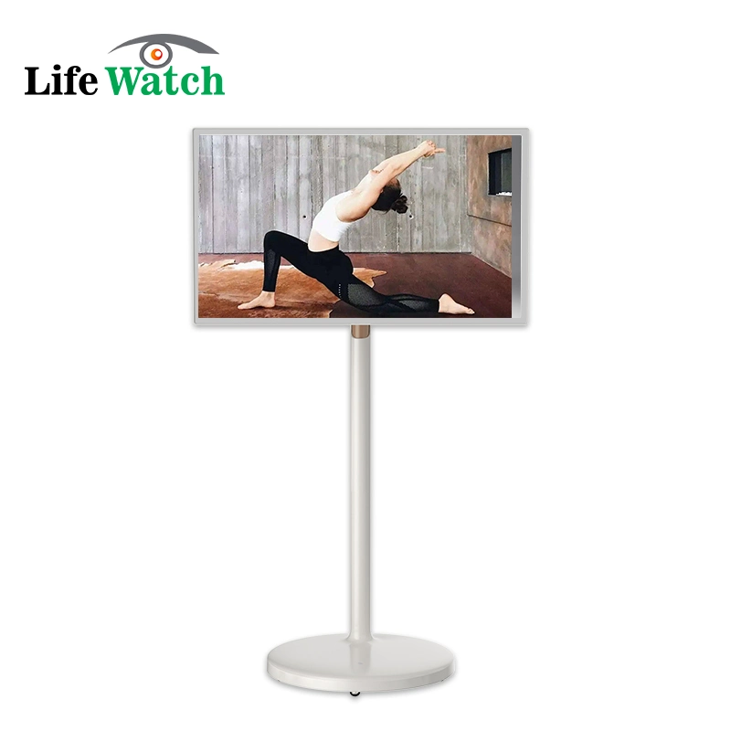 27-Inch Free Stand Mobile Battery Touch LCD Screen Digital Signage Advertising Player Billboard LED Display Signage