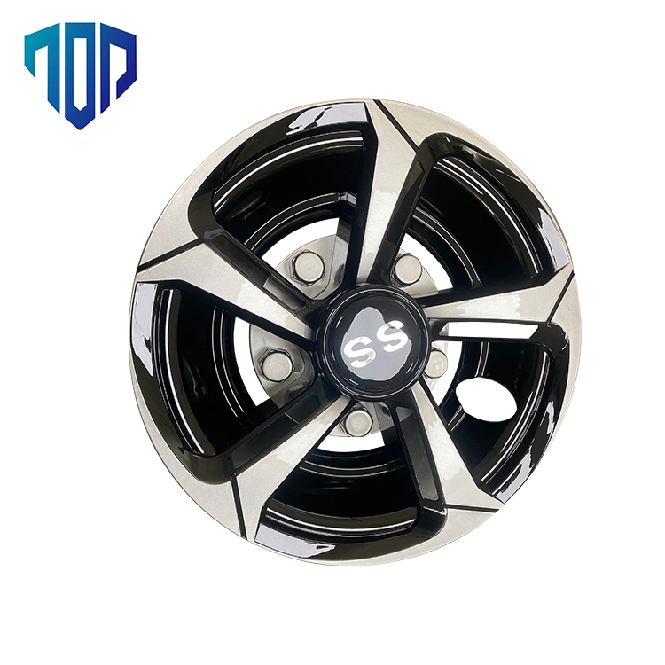 New Style Set of 4 Black Alu 8'' Wheel Rim Cover