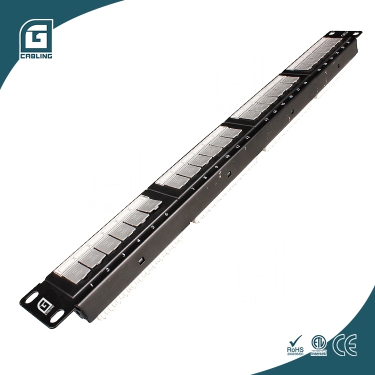 Gcabling 1u Patch Panel 24 Port Patch Panel CAT6 RJ45 Patch Panel Networking Rackmount