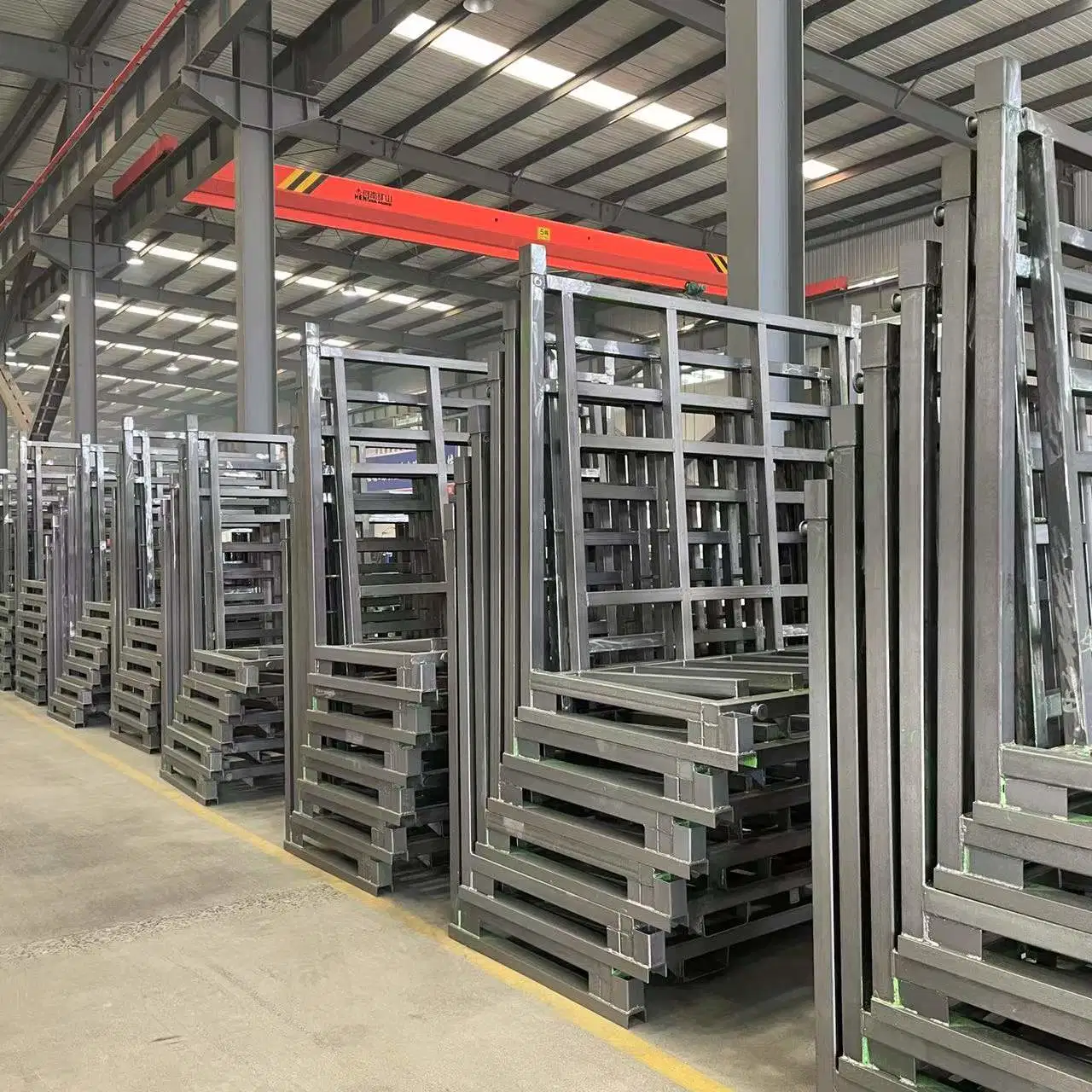 Warehouse Glass Logistic Stack Glass L Rack Frame