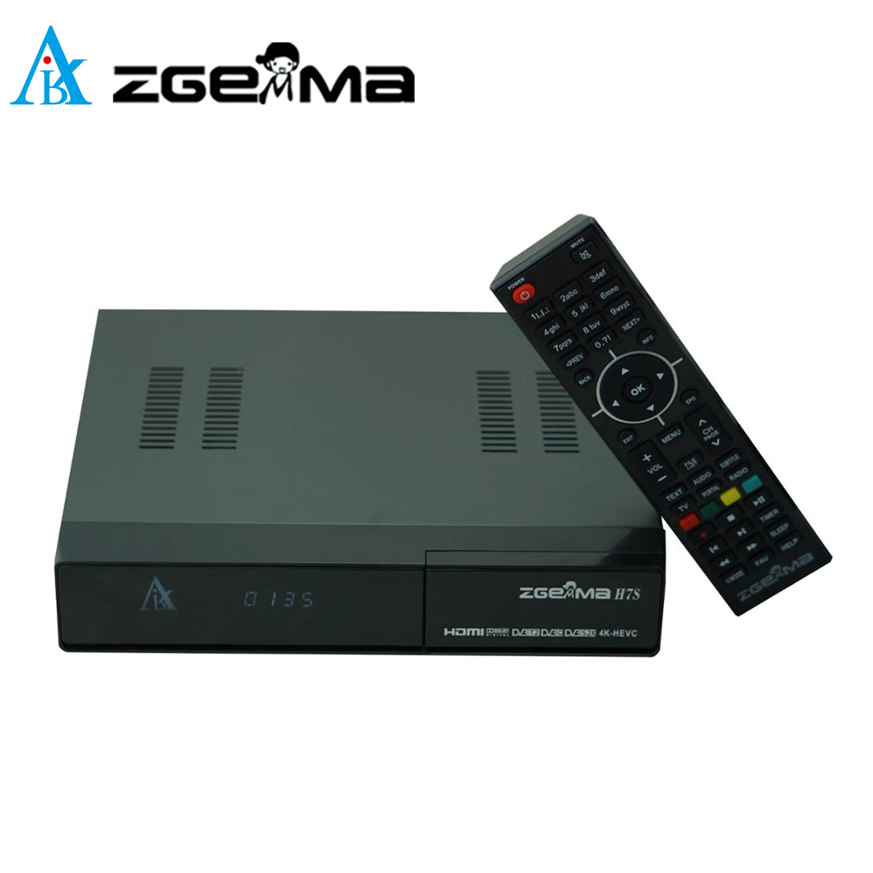 Receptor satélite Zgemma H7S 4K avanzado con codificación de vídeo MPEG-2, H. 264 y H. 265